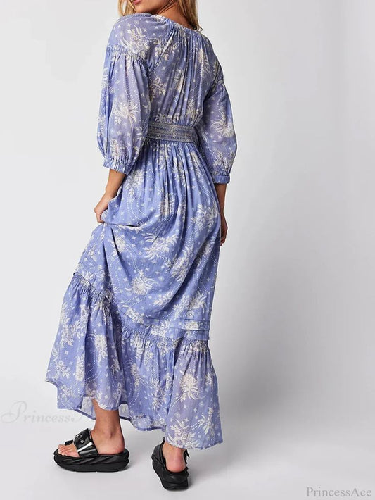 Margot Shirred Floral Dress