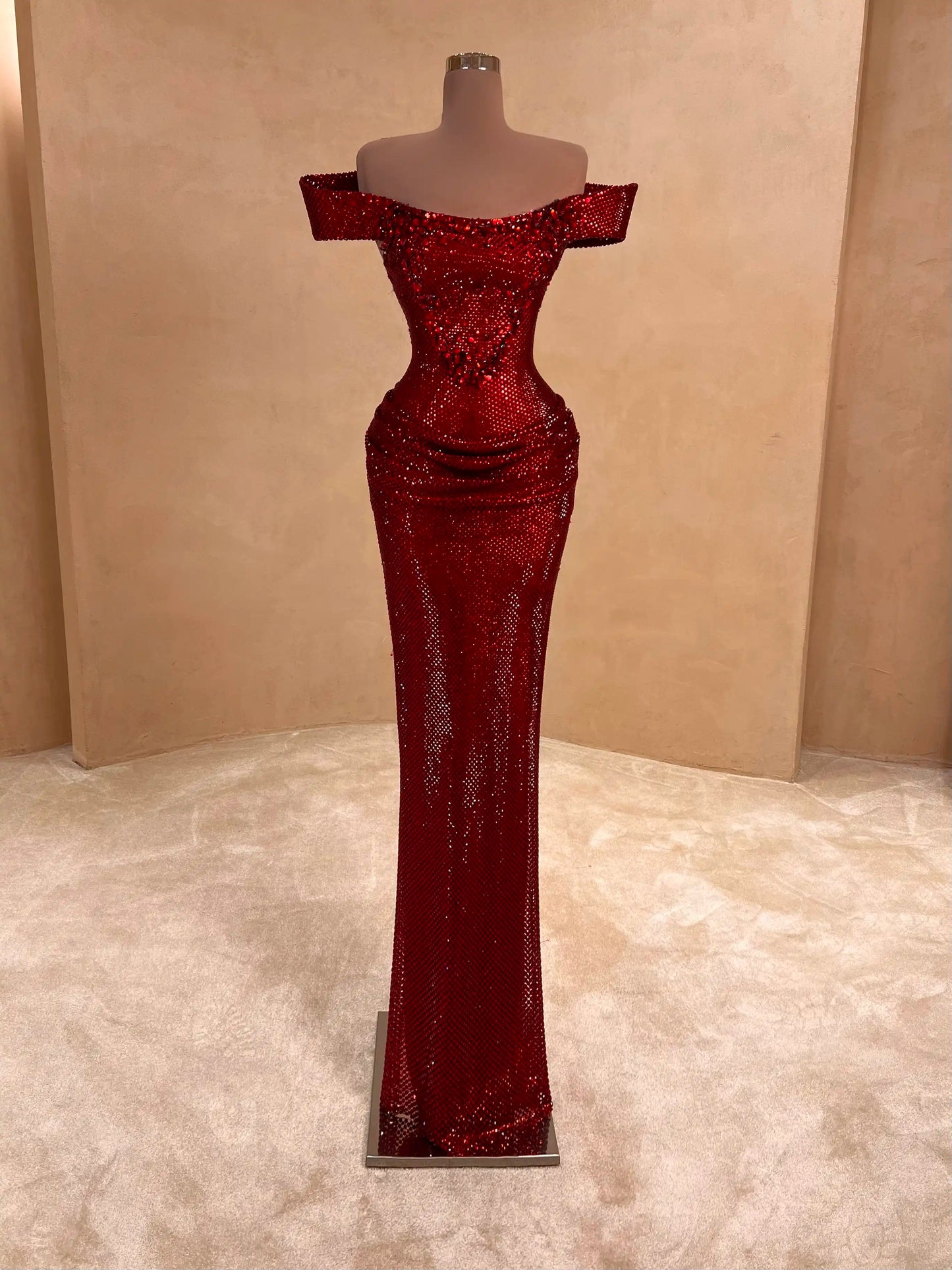 074 Margot Crepe Evening Dress