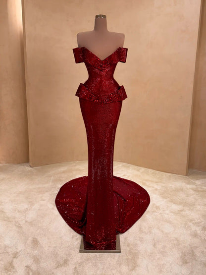074 Margot Crepe Evening Dress