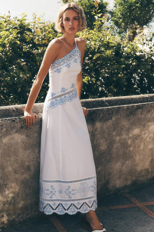 Margot Cotton Cutwork Midi Dress