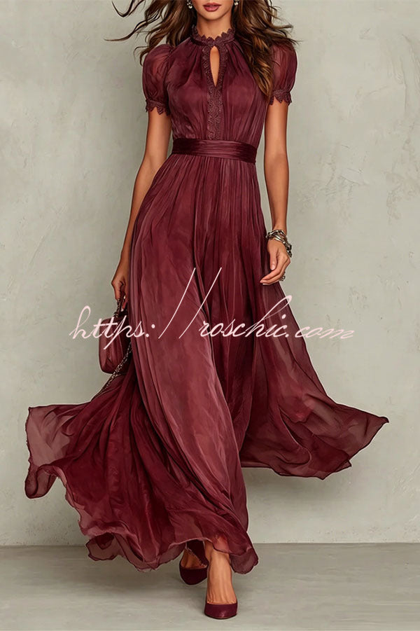Black Arabella Chiffon Maxi Dress