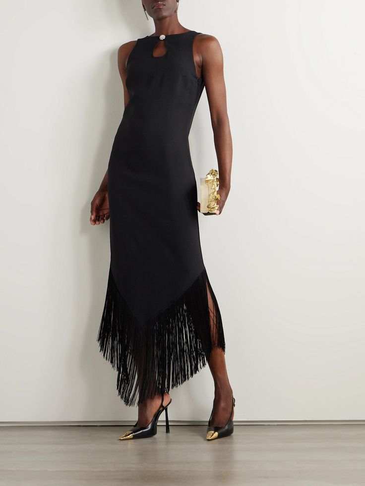 Taormina Crystal Crepe Gown