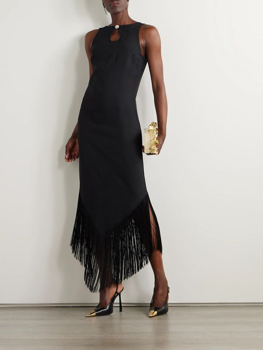 Taormina Crystal Crepe Gown