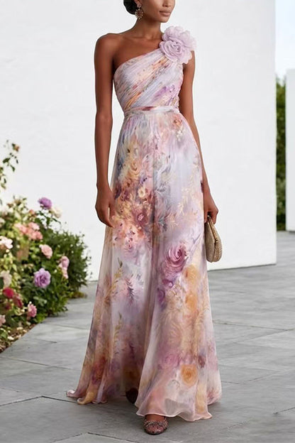 Lilac Margot Floral Maxi Dress