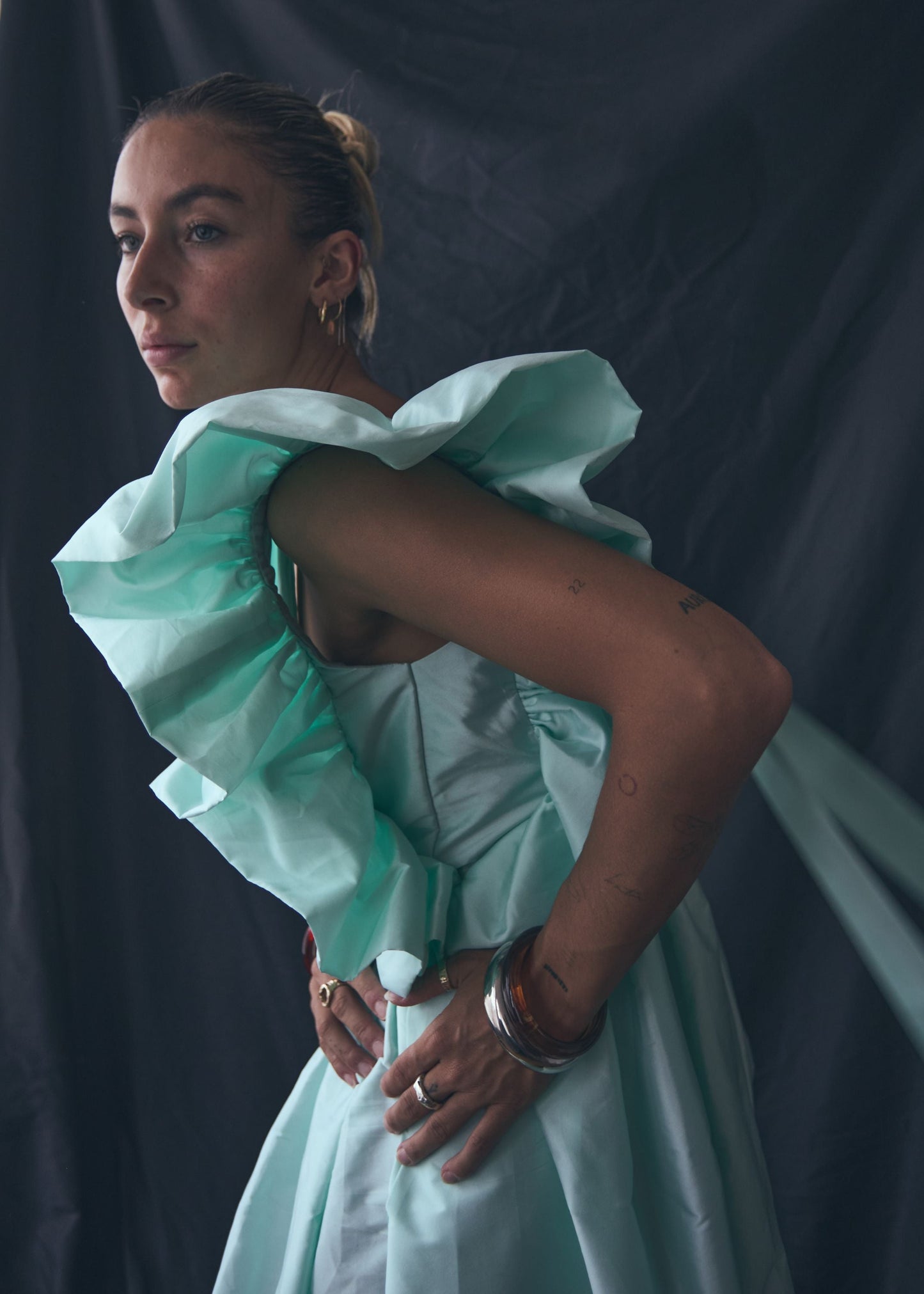 Bailey Aqua Midi Dress