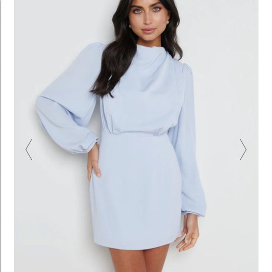 Margot Baby Blue Midi Dress