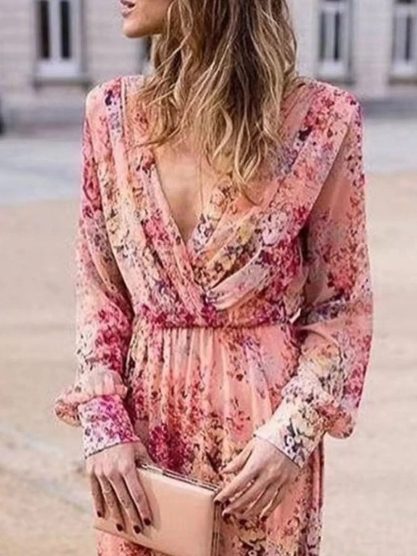 Pink Arabella Floral Maxi Dress