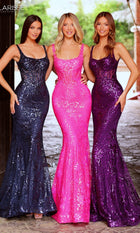Clarisse Iridescent Sequin Gown