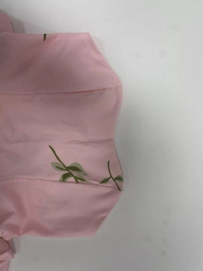 Mint Blue Arabella Floral Maxi Dress