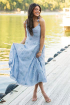 Arabella Floral Maxi Dress in Blue
