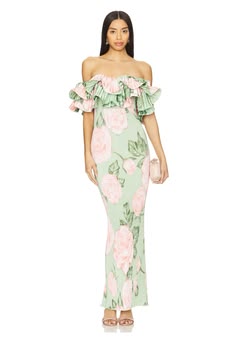 Margot Silk Premiere Gown in Fleur Rose