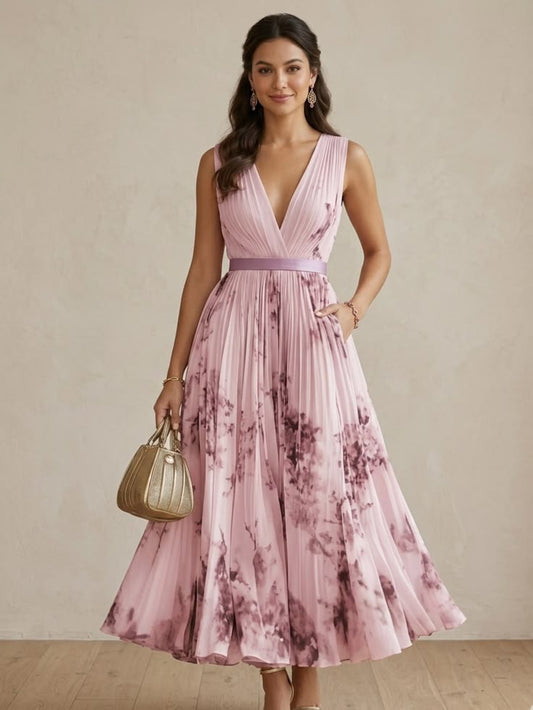 Margot Draped Floral Maxi Dress