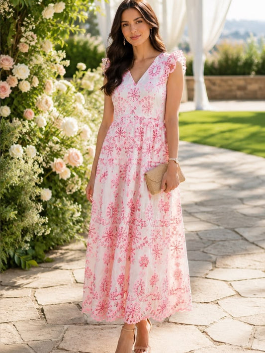 Lilly Pulitzer Dresses | Nwot Lilly Pulitzer Lillyanne Midi Dress Karmic Coral Neon Cotton Engineered 00 | Color: Pink/W
