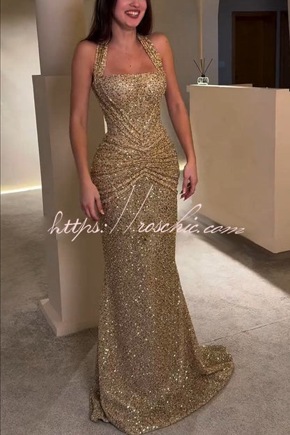 up Drape Flare Maxi Dress Velda Sequin Halter Maxi Dress