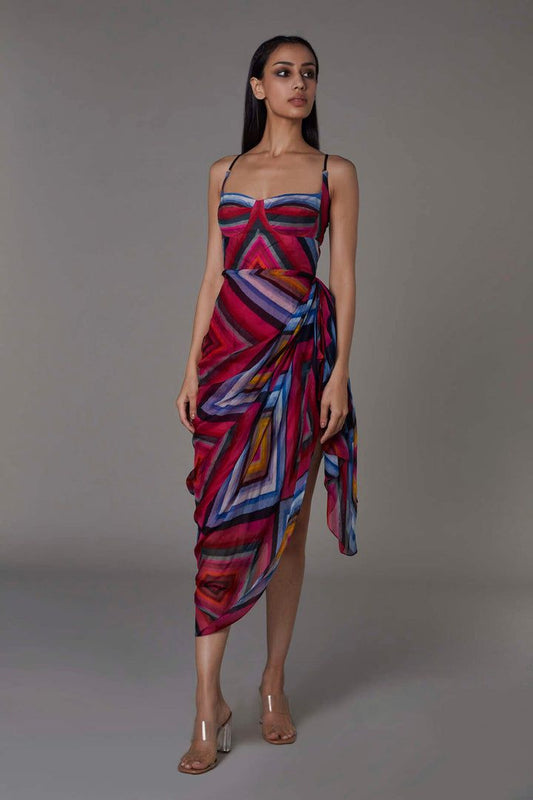 Margot Azure Sari Dress