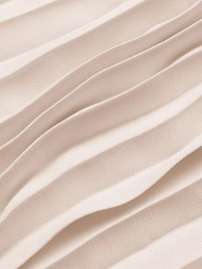 Neck Midi Dress Margot Pleated Maxi Dress