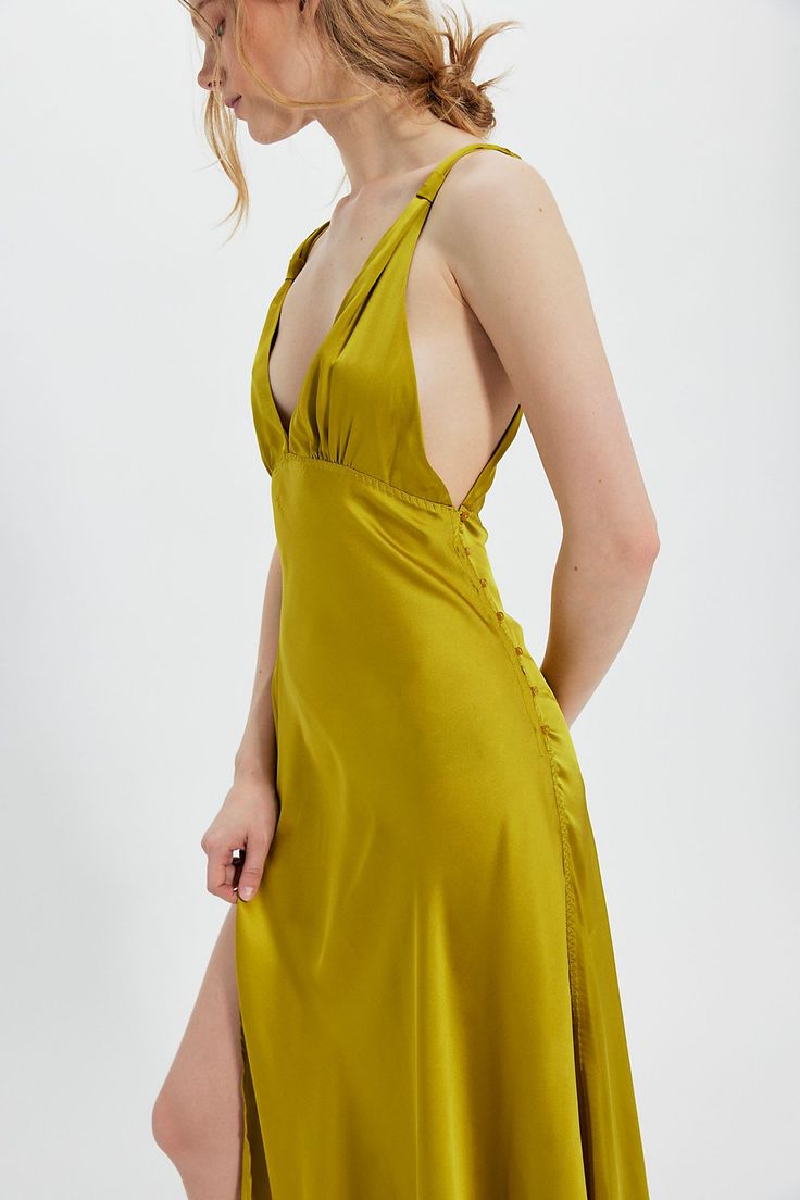 Margot Silk Slip Midi Dress