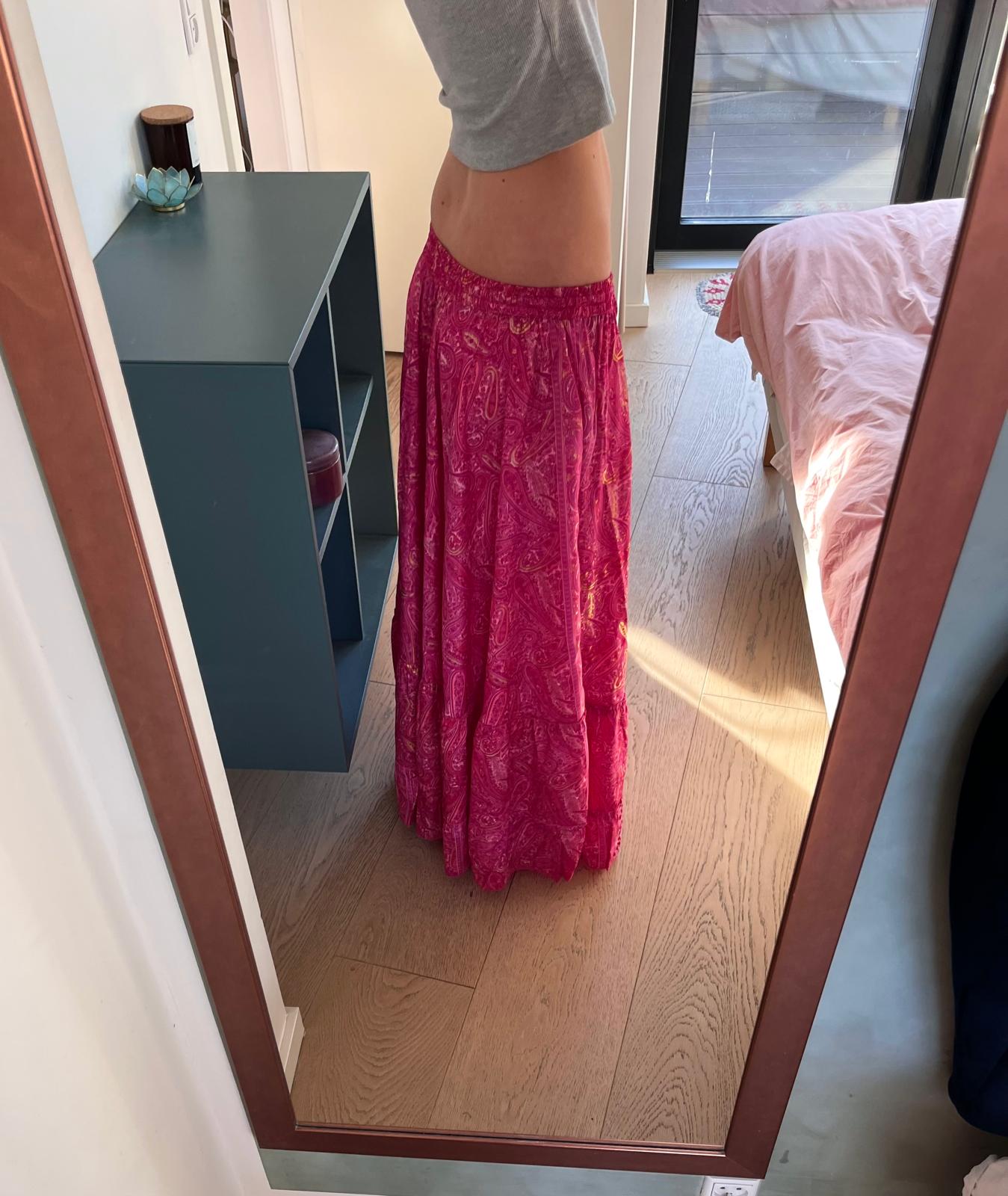 Valentina Gold Foil Maxi Skirt