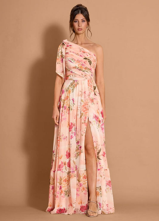 Liliana Abstract Floral Maxi Dress