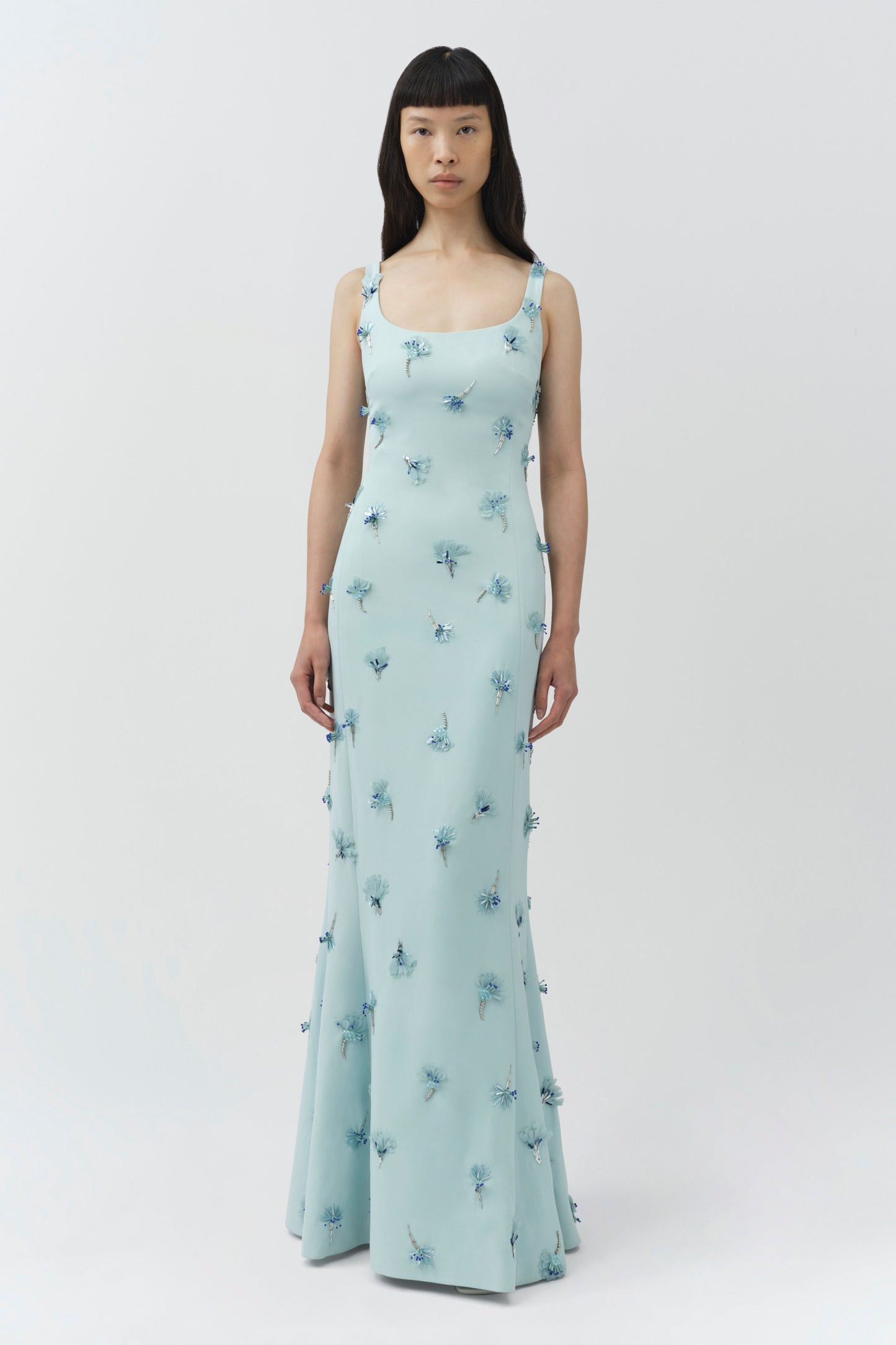 Sky Briella Embellished Crepe Gown