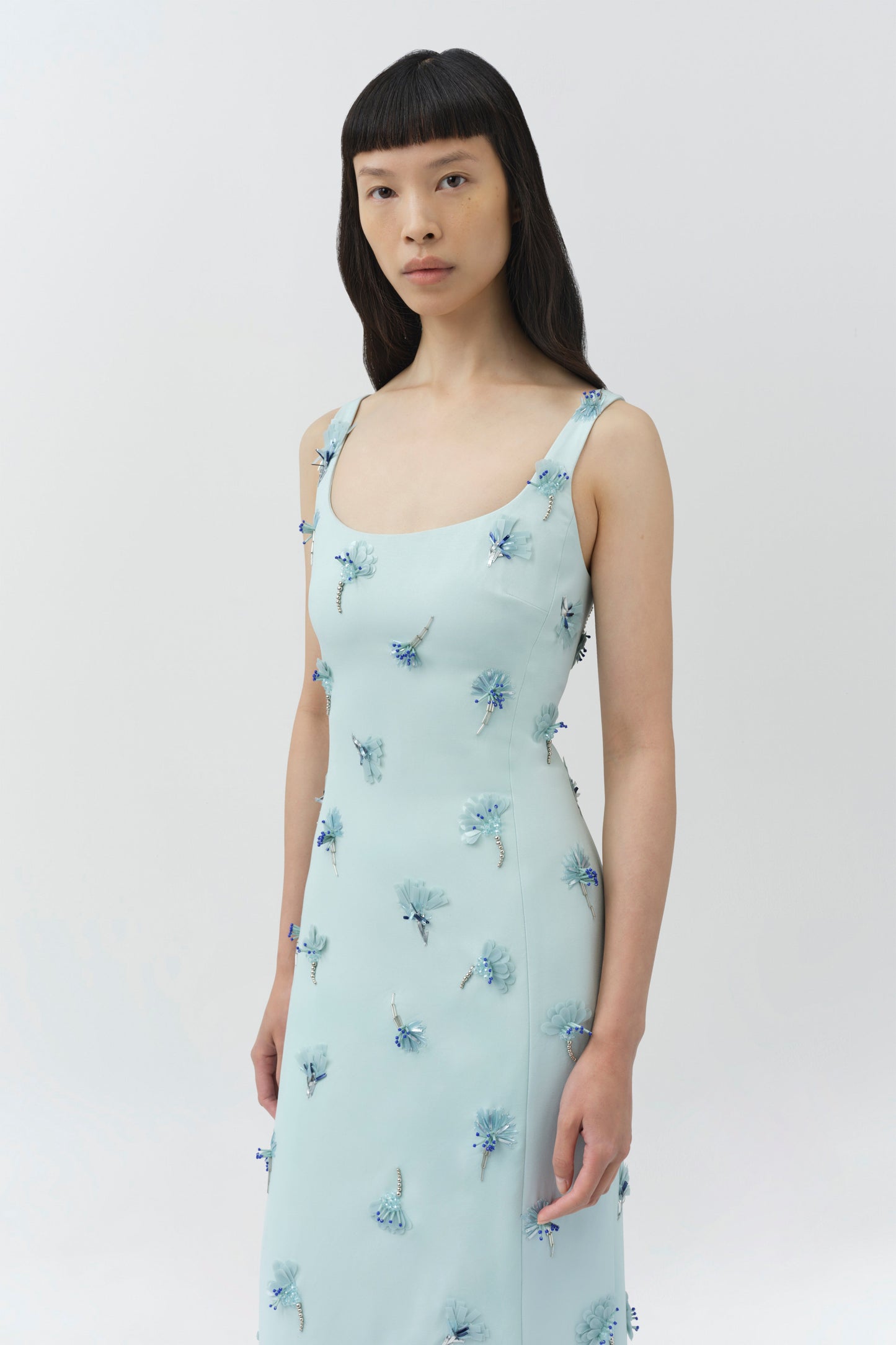 Sky Briella Embellished Crepe Gown
