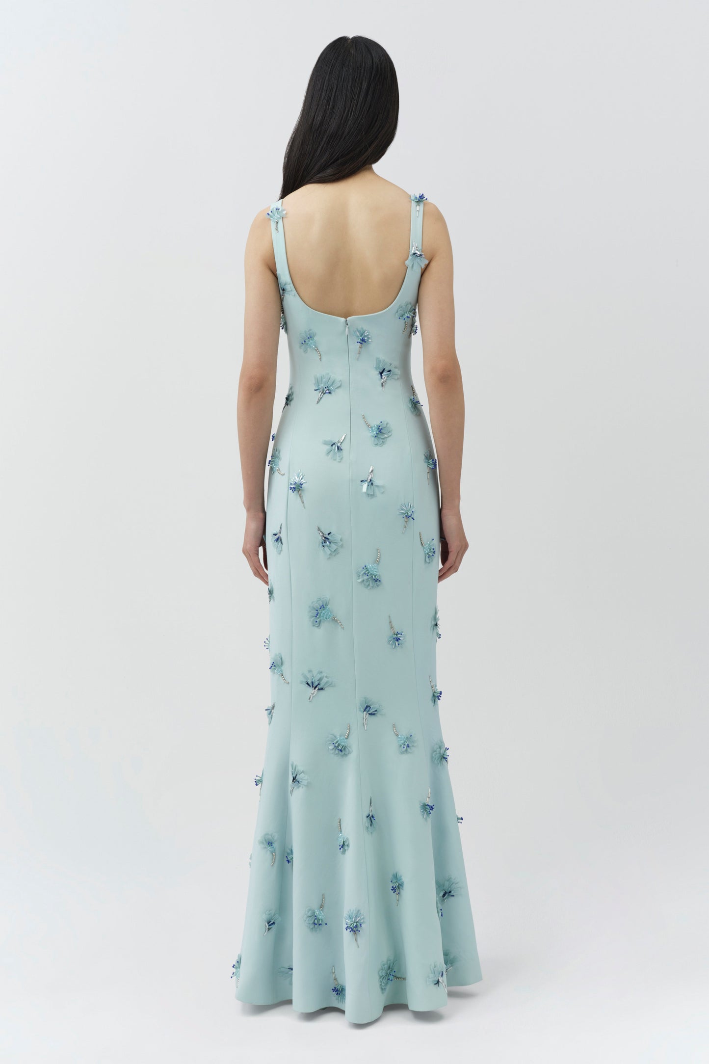 Sky Briella Embellished Crepe Gown