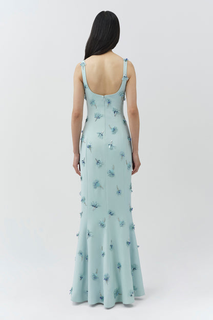 Sky Briella Embellished Crepe Gown
