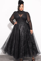 Final Sale Plus Size Maxi Tulle Tutu Skirt in Black (SKIRT ONLY) - 2x 18/20