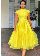 African Ankara dress engagement dress, prom dress, African women's attire, anniversary dress, party dress, wedding guest