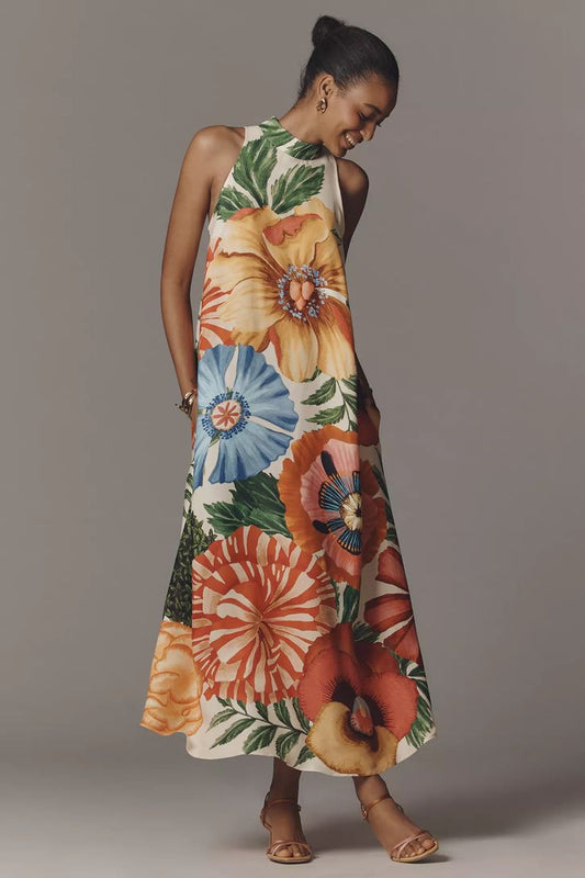Marcella Halter Maxi Dress