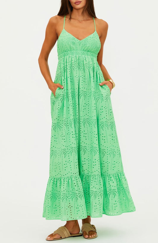 Ruthie Cotton Voile Maxi Sundress