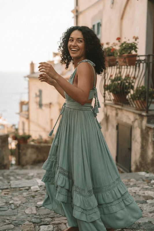 Margot Linen Boho Dress