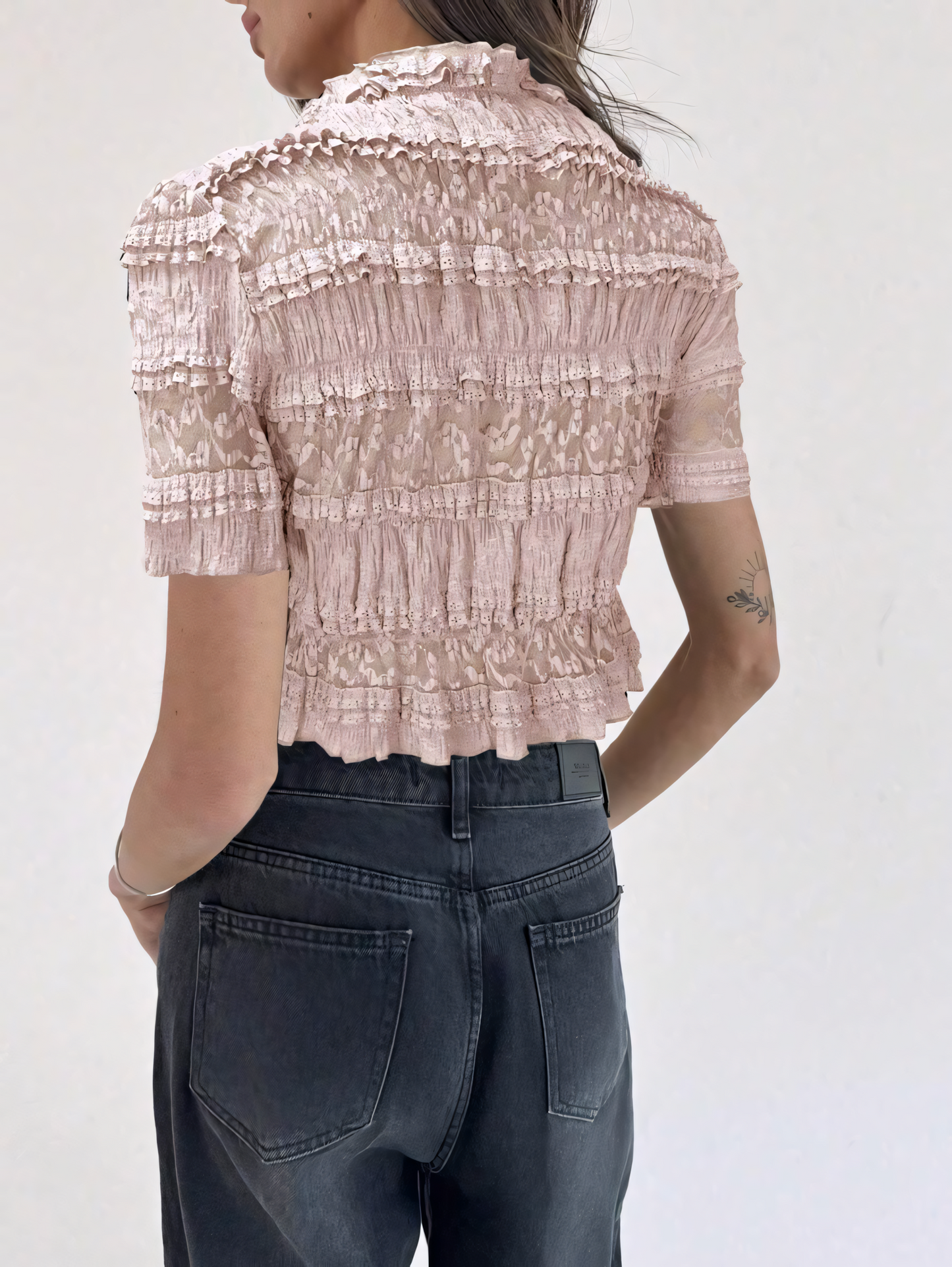 Blush Lace Smock Top