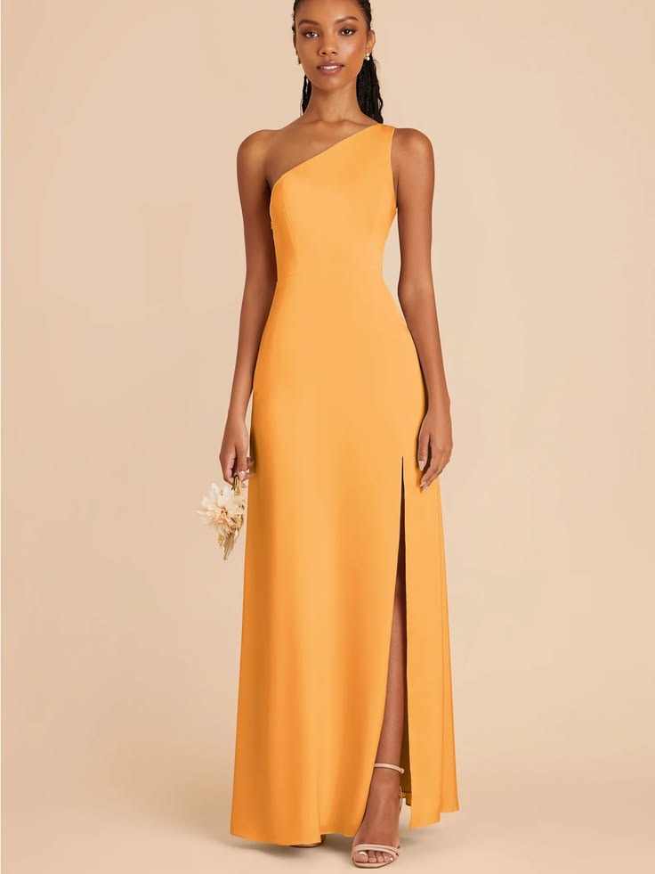 Kira Matte Satin Dress in Mango