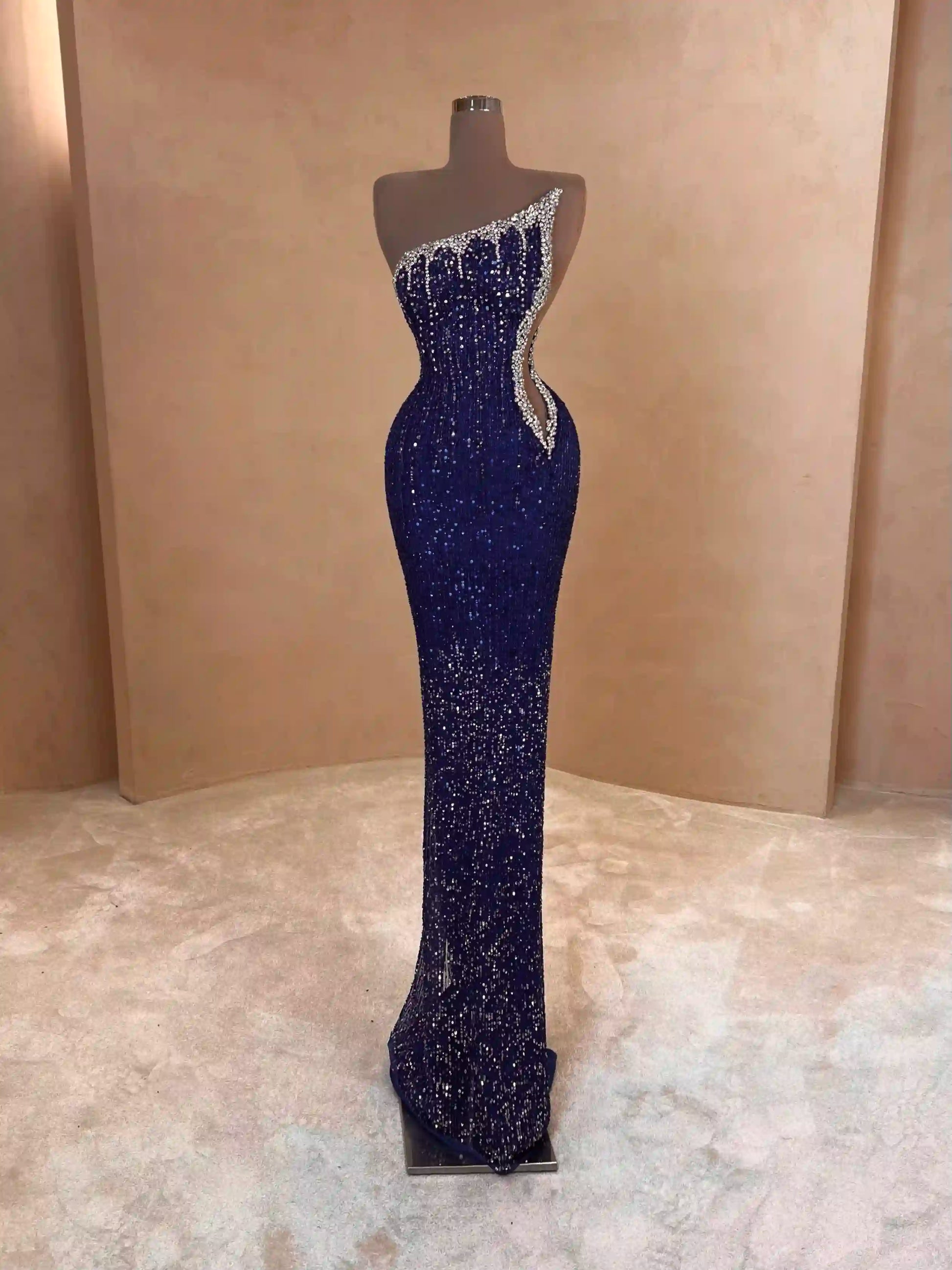 087 Margot Crepe Evening Dress