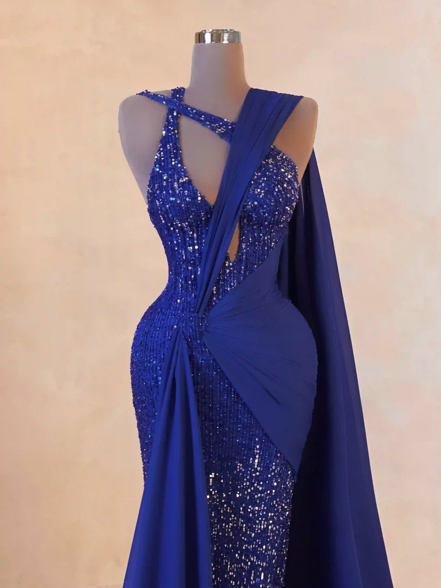 087 Margot Crepe Evening Dress