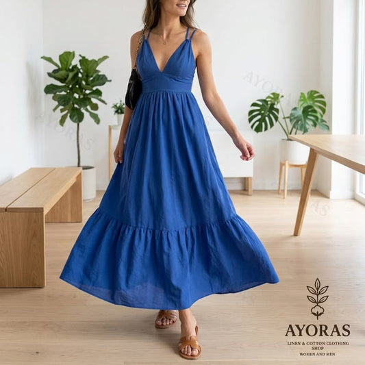 Marina Cotton Maxi Dress