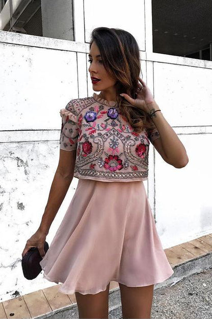 As Photo Arabella A-Line Chiffon Homecoming Dress