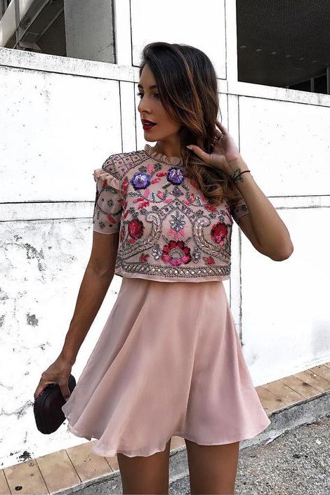 As Photo Arabella A-Line Chiffon Homecoming Dress