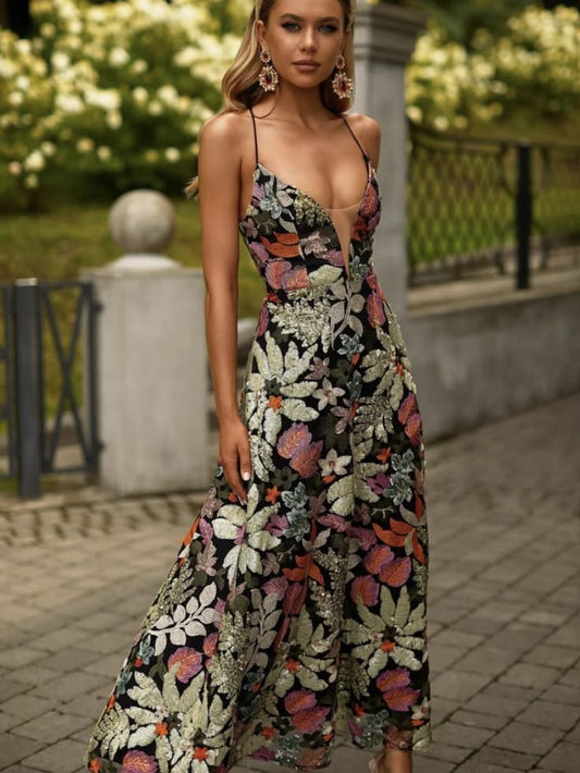Odette Colorblock Midi Dress
