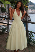 Vivienne Polka Dot Halter Maxi Dress
