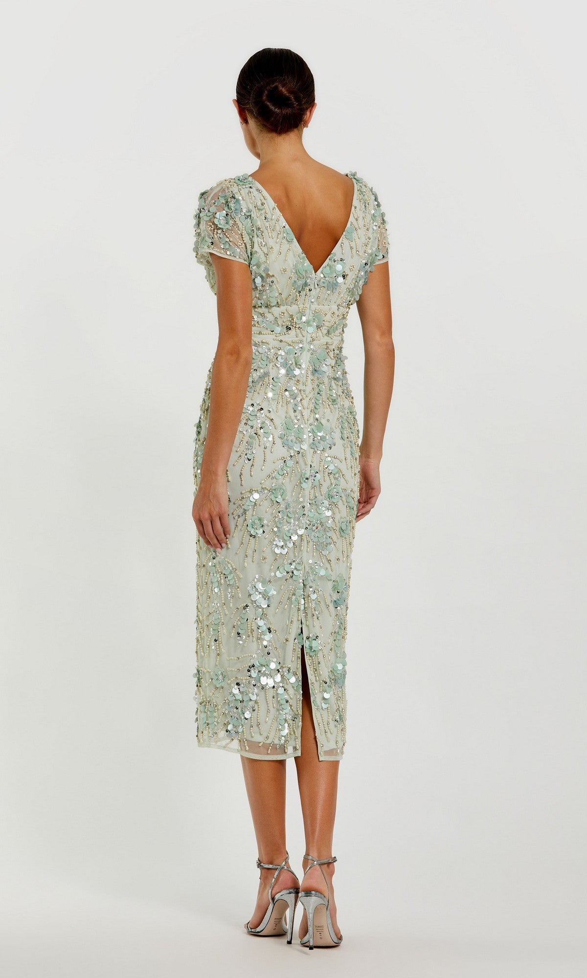 Blush Arabella Sage Midi Wedding Guest Dress