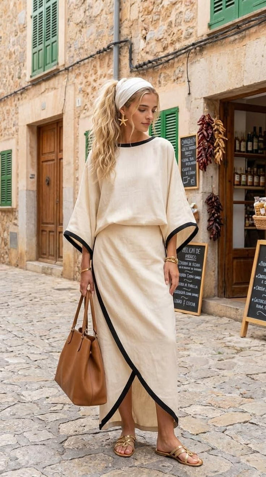 Indira Linen Two-Piece Set