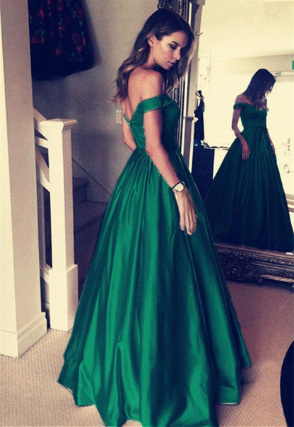 red Classy Dark Green Prom Dress Long Senior Girls Graduation Formal Party Wear LP4411