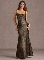 Trinity Navy Maxi Dress | Azazie