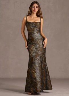 Trinity Navy Maxi Dress | Azazie
