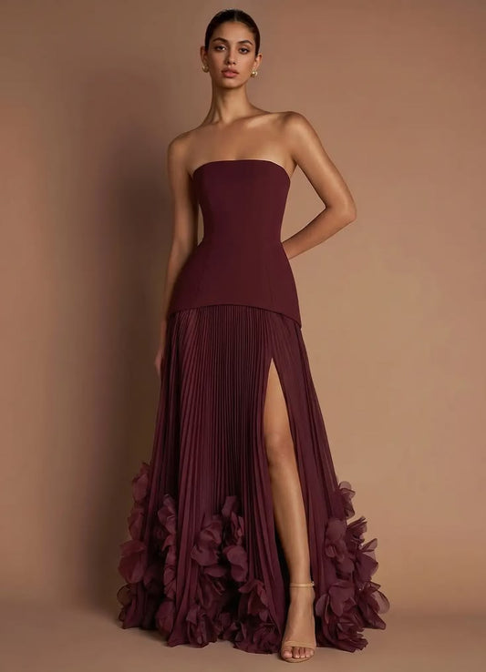 Marnie Wine Maxi Dress