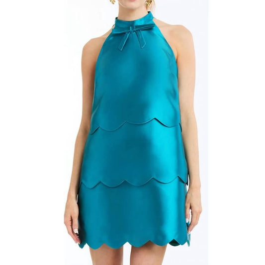 Celeste Convertible Mini Dress in Blue