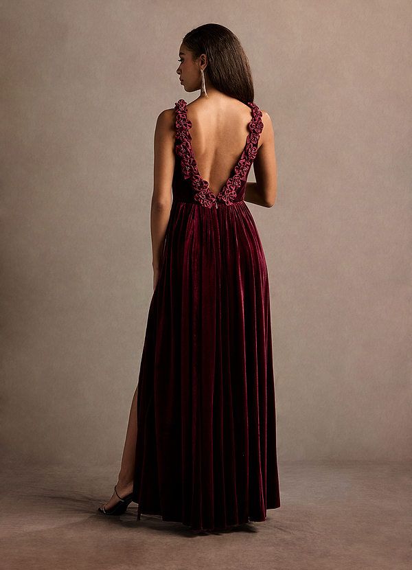Katniss Wine Rose Gown