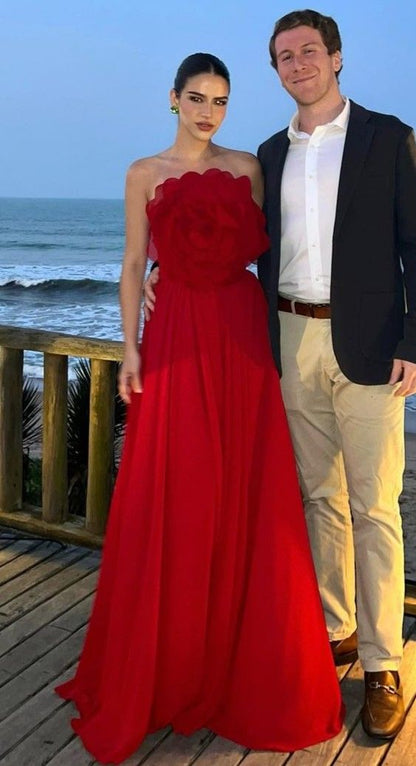 Custom Color ( Special instructions for seller ) Rosalind 3D Floral Ball Gown